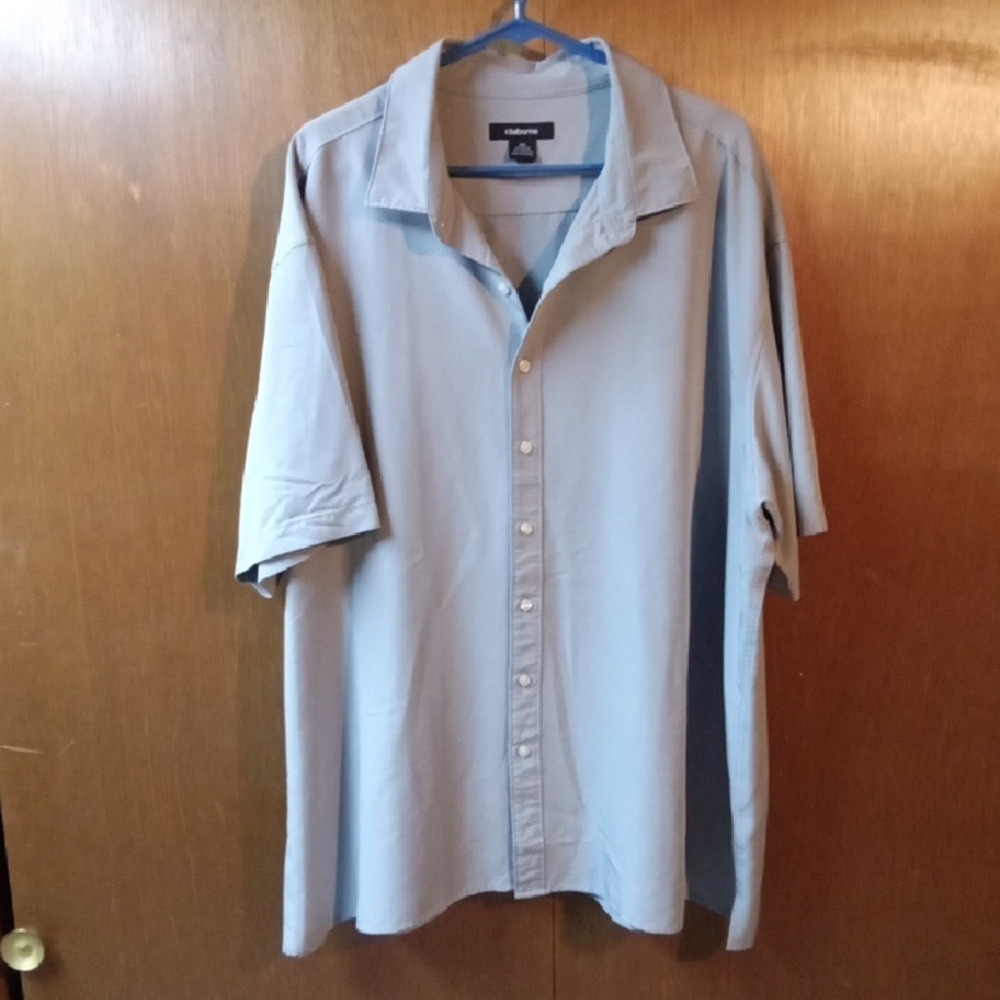 Claiborne Men's Light Gray Casual Shirt